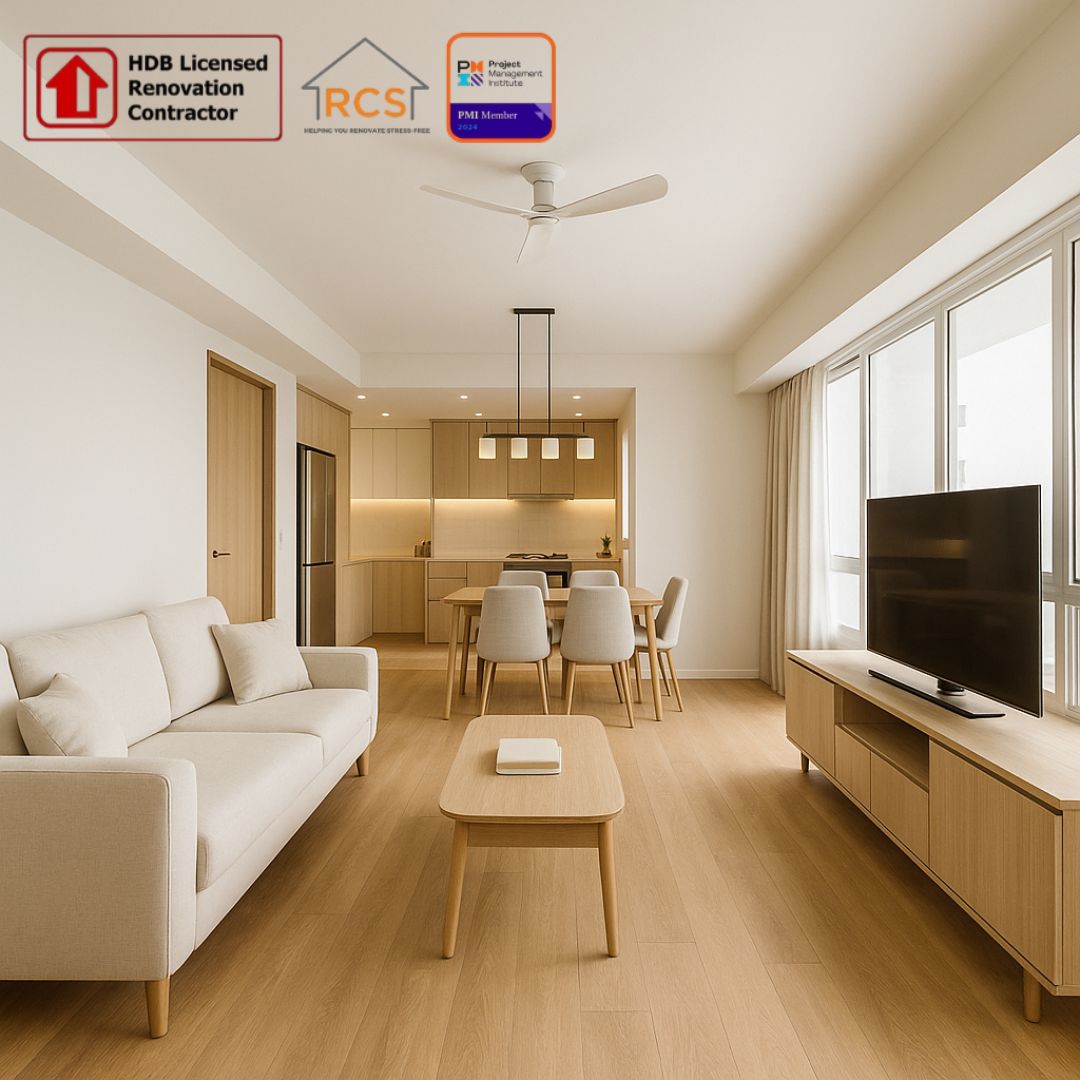 Room HDB Renovation Singapore – Transparent Packages by RCS