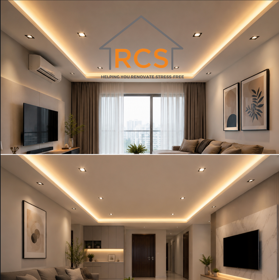 False Ceiling & Cove Lighting Cost in Singapore (2026 HDB Guide)