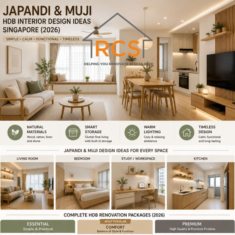 Japandi & Muji HDB Interior Design Ideas Singapore