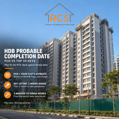 HDB Probable Completion Date: PCD vs TOP vs Keys