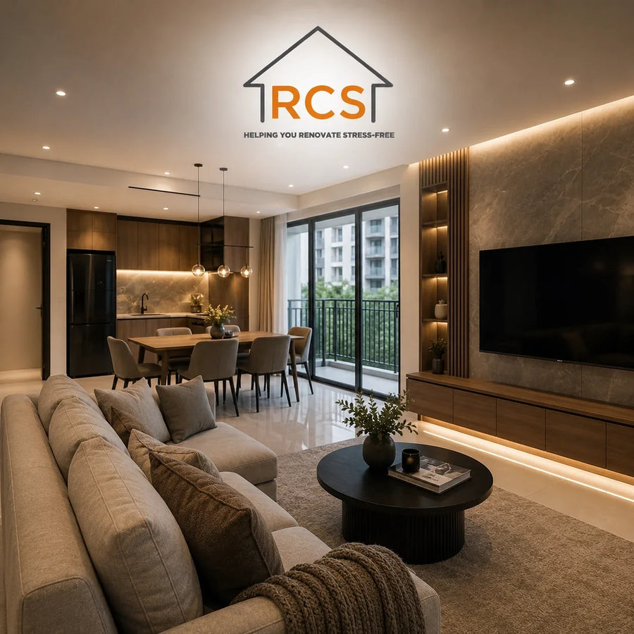 HDB whole house renovation cost in Singapore by RCS