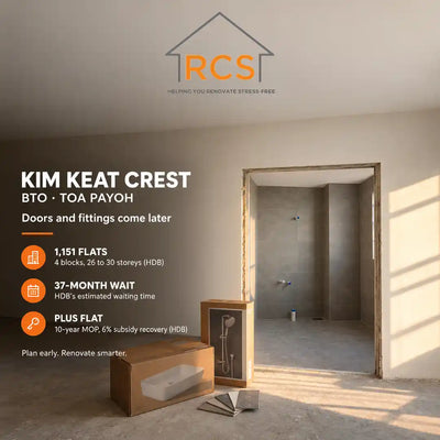 Kim Keat Crest BTO: Completion, Units and Renovation Cost