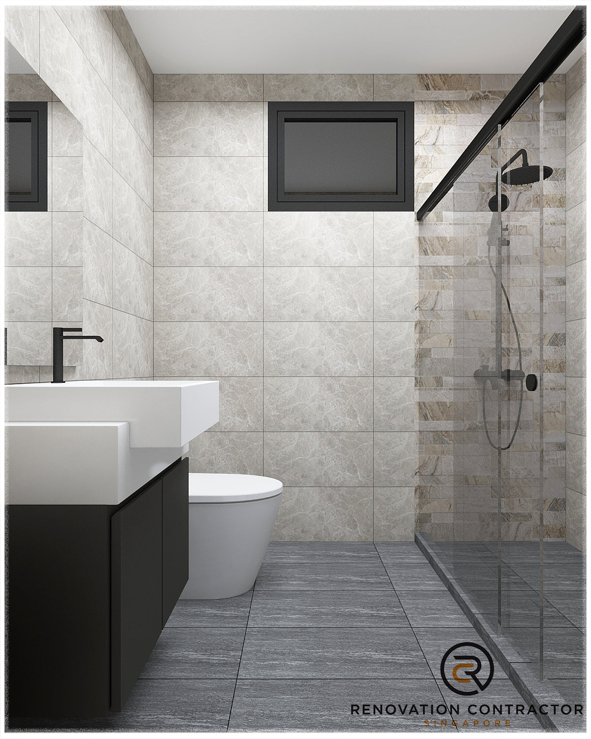 Luxury Bathroom Renovation Singapore Modern Bathroom Renovation by RCS Singapore