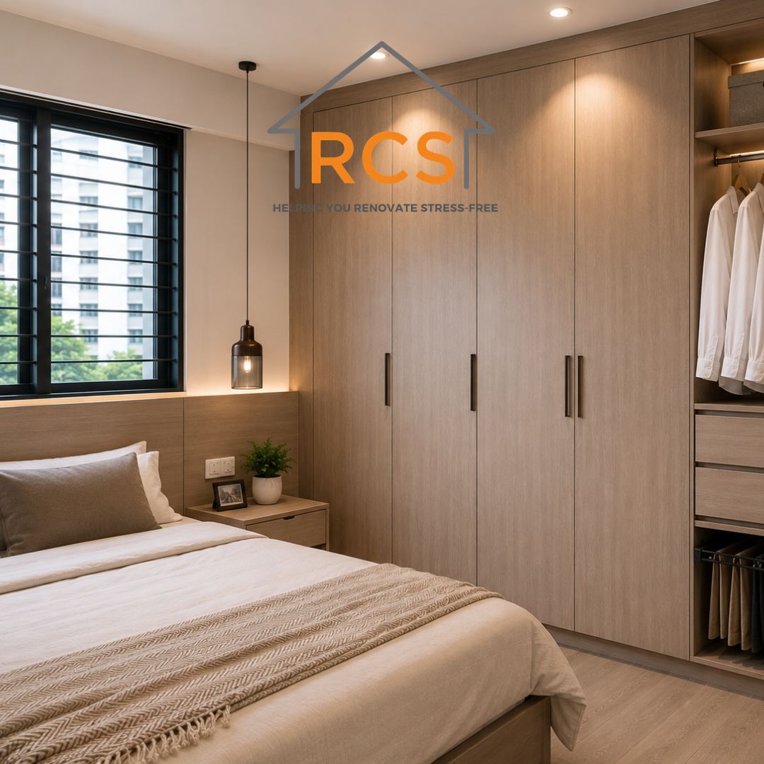 Built-In Wardrobe Cost Per Foot Run in Singapore