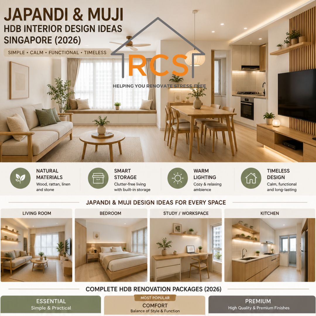 Japandi & Muji HDB Interior Design Ideas Singapore