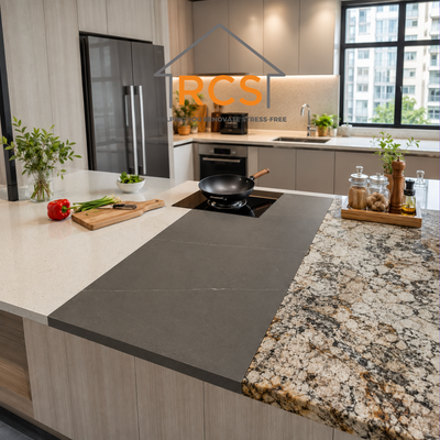 Quartz vs Sintered Stone vs Granite Countertop Singapore (2026)