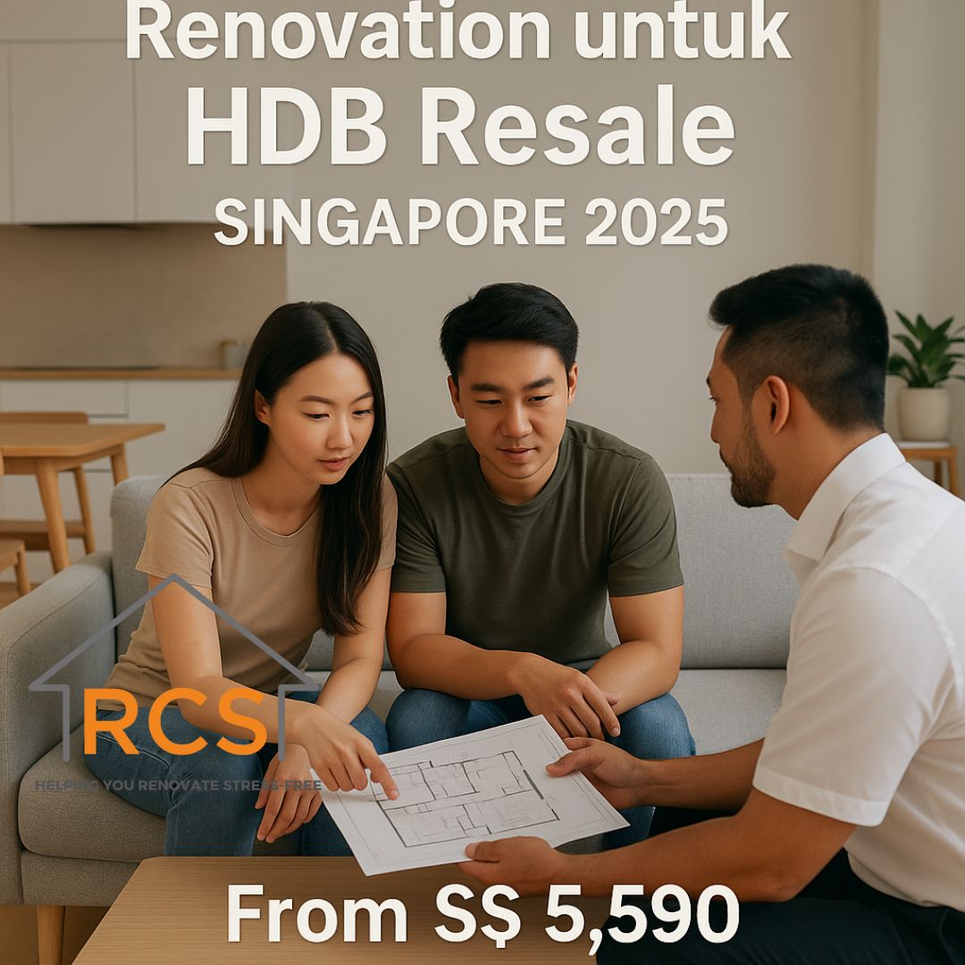 Renovation HDB Resale Singapore 2025 | From S$5,590
