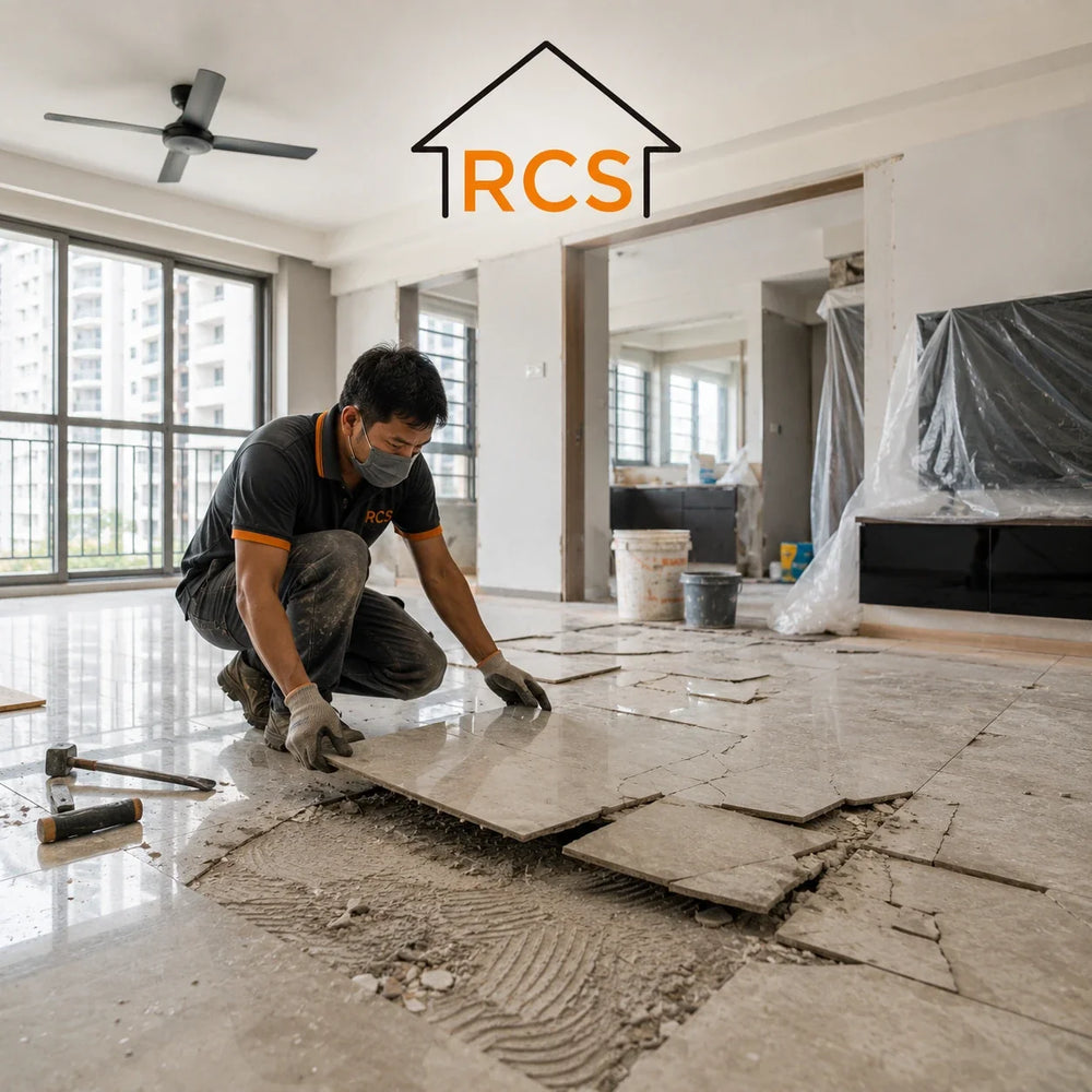 Tile Popping in HDB Flats