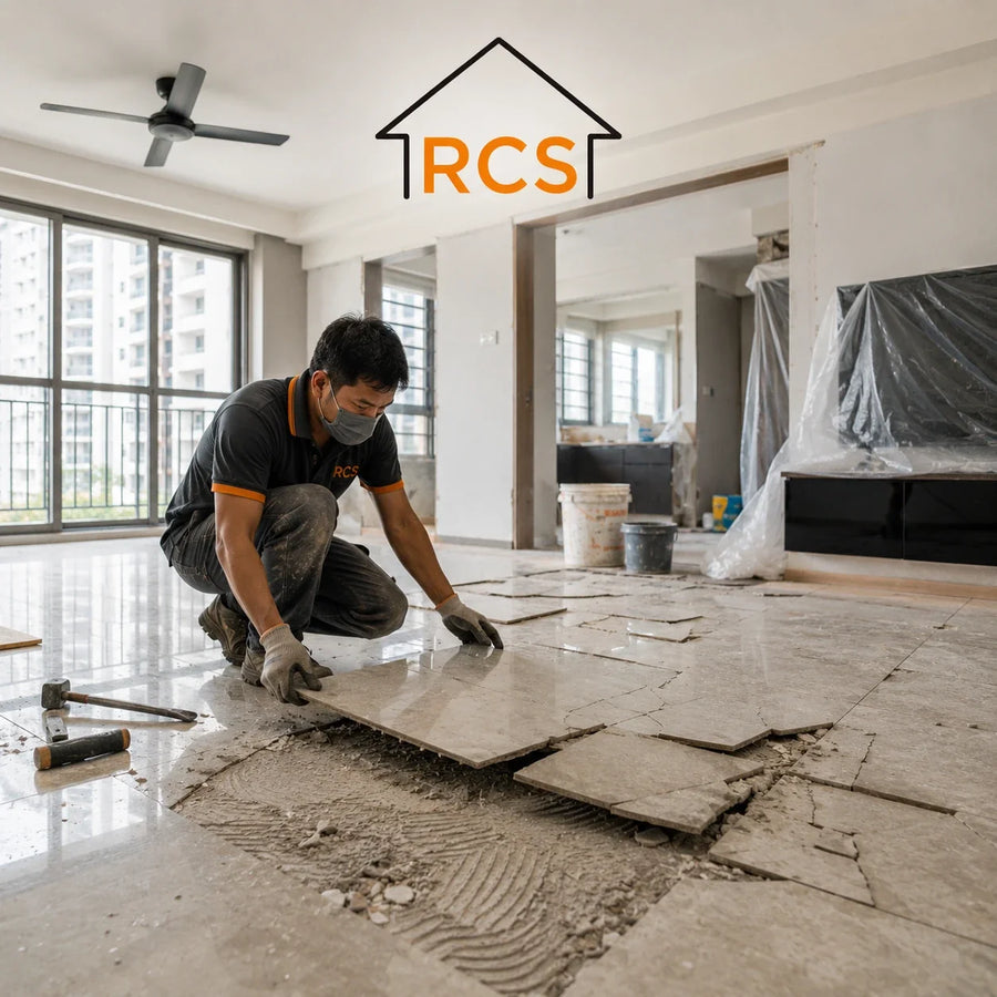 Tile Popping in HDB Flats