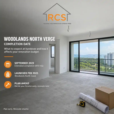 Woodlands North Verge Completion Date: Sep 2029 + Reno Cost