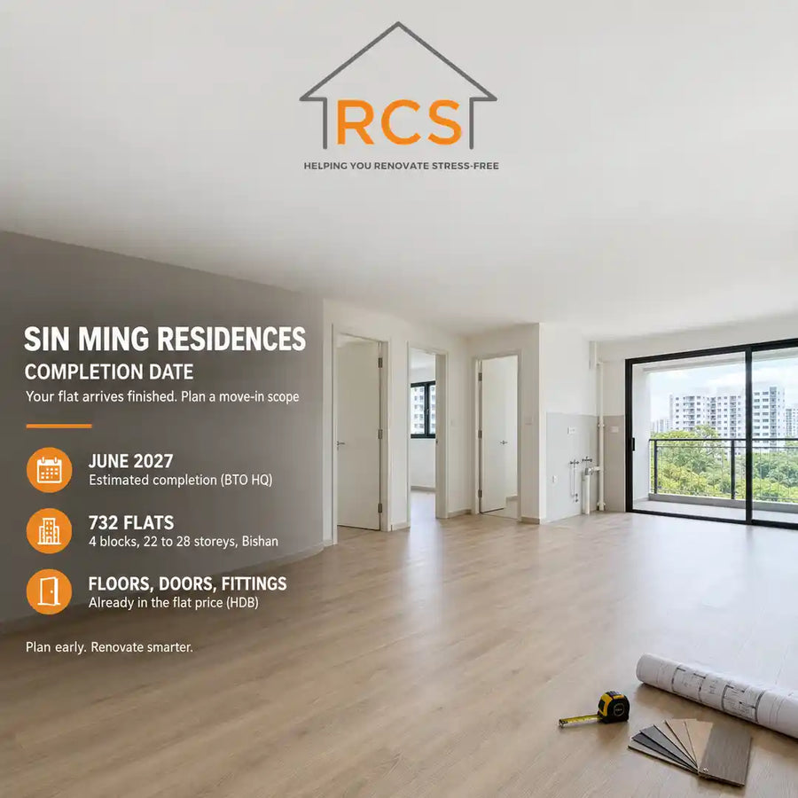 Sin Ming Residences Completion Date: Jun 2027 + Reno Cost