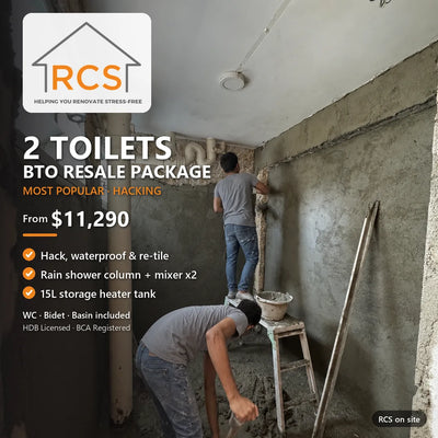 2 Toilets BTO Resale Package - Most Popular (Hacking)