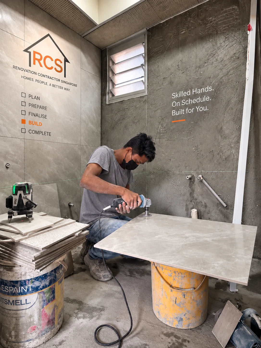 BUILD: Construction and active management of the renovation.