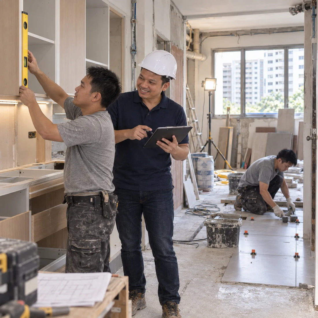 BUILD: Construction and active management of the renovation.