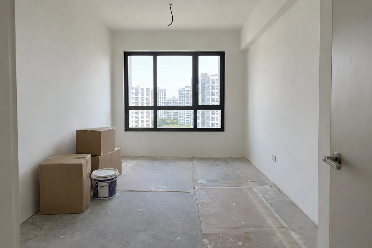 Illustration: 4-room BTO flat, before